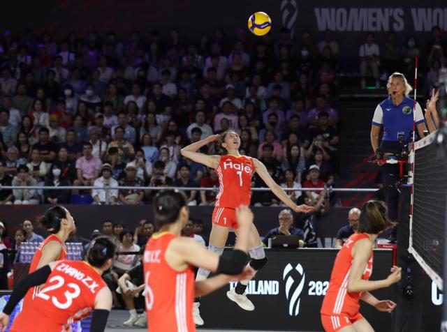 中国女排在, 没有失误和, 龚翔宇贡献